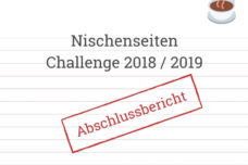 Nischenseiten Challenge 2018 Abschlussbericht